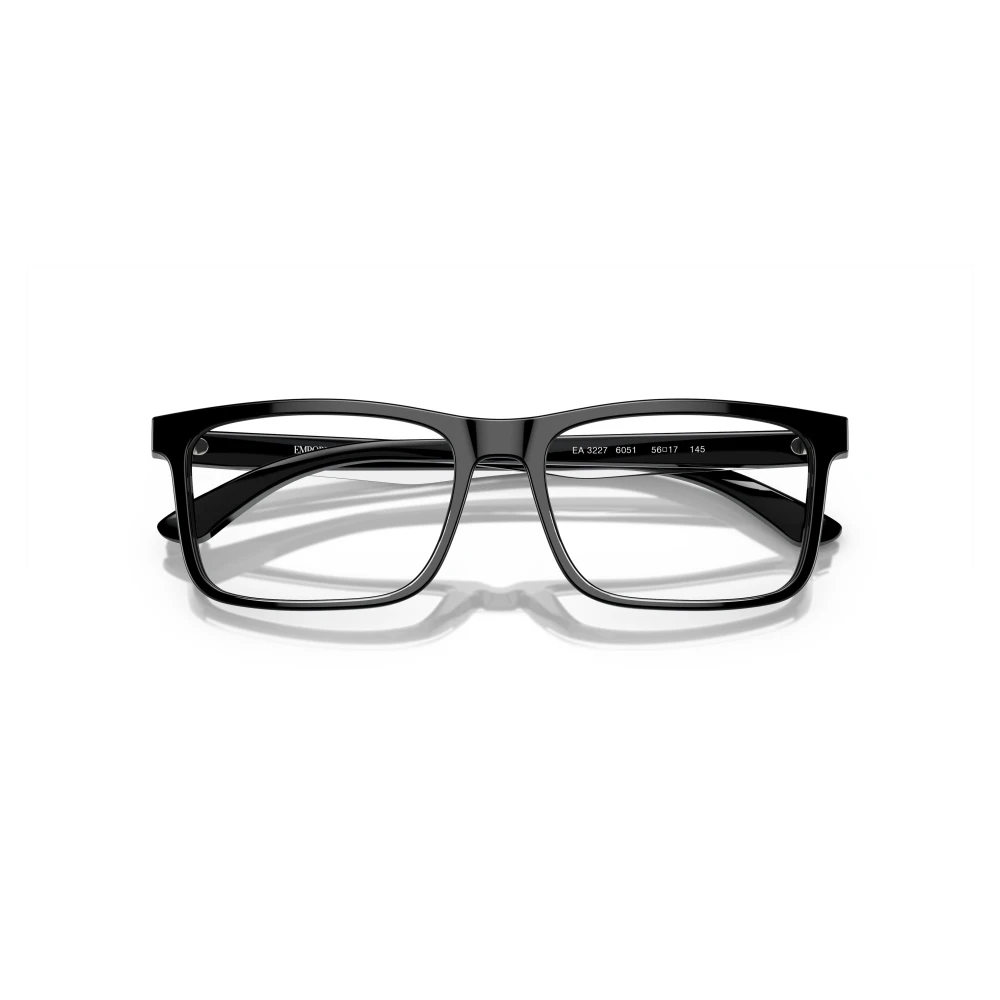 Emporio Armani Unisex Black Glasses, 56 Mm, 0Ea3227