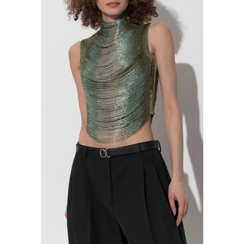 Cult Gaia Top Taraji Green Dames