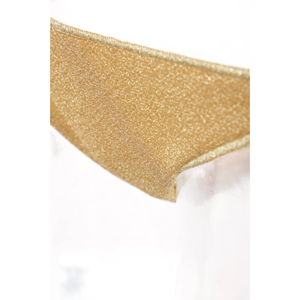 Oseree Gouden Lurex Driehoek Bikini Beige Dames