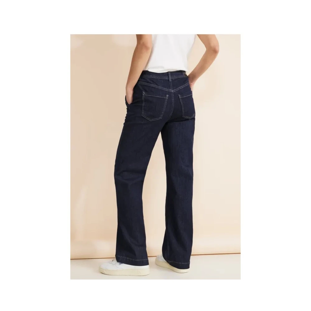 Street One Straight Jeans Blue Dames