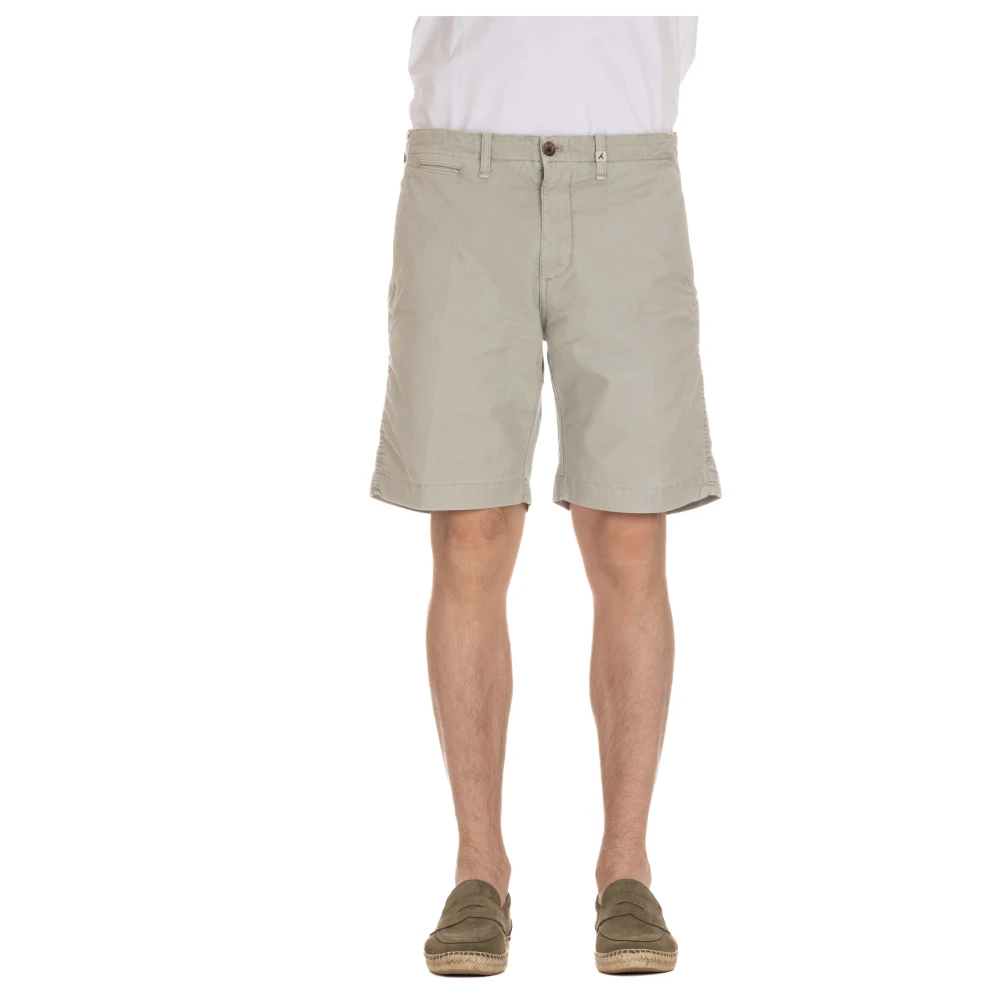 Grønn Bomull Bermuda Shorts