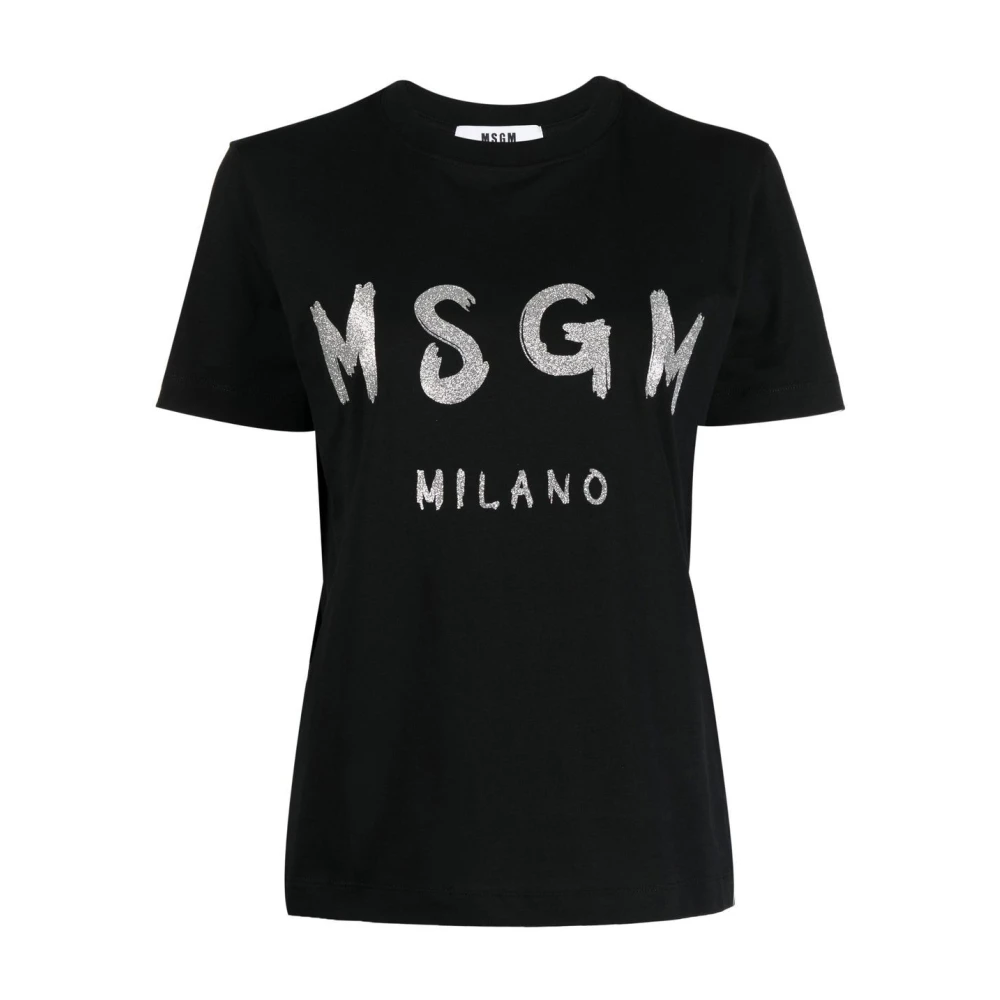 Msgm - Tops > T-Shirts - Black - Msgm - Modalova