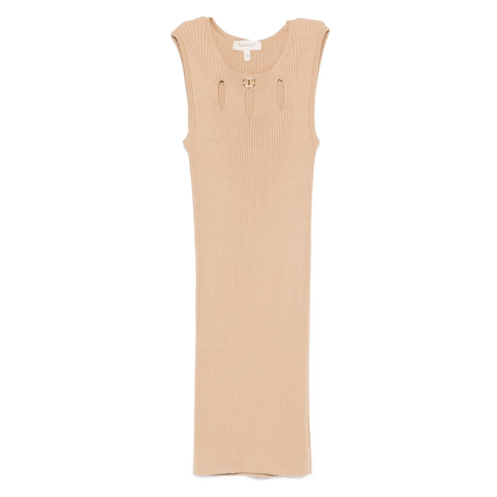 Twinset Girls Beige Dresses,, Dress Set Size 12 Y