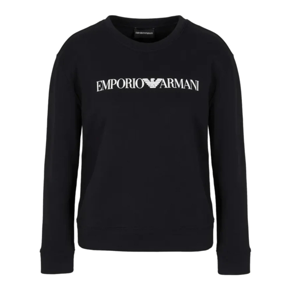 Emporio Armani Damen Blau Sweatshirts & Hoodies, Sgröße: