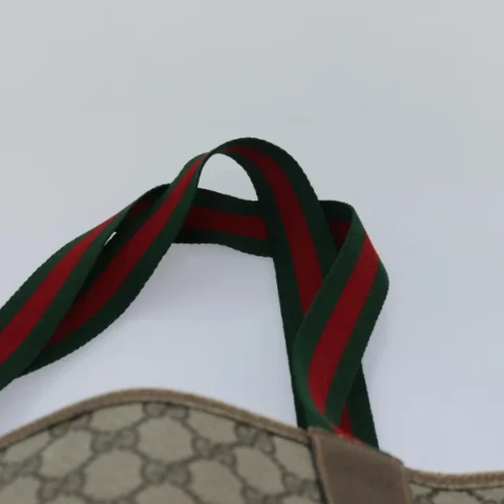 Gucci Vintage Pre-owned Leather totes Beige Dames