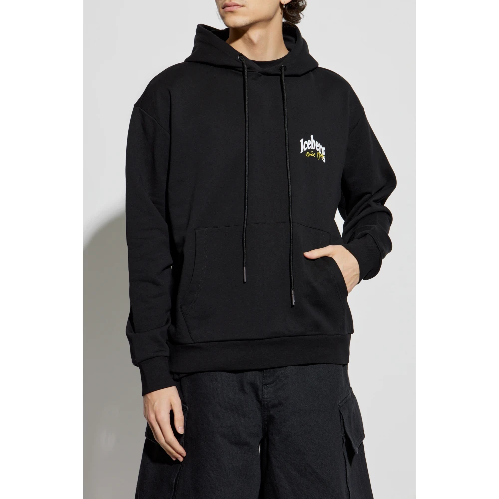 Iceberg Hoodie Black Heren