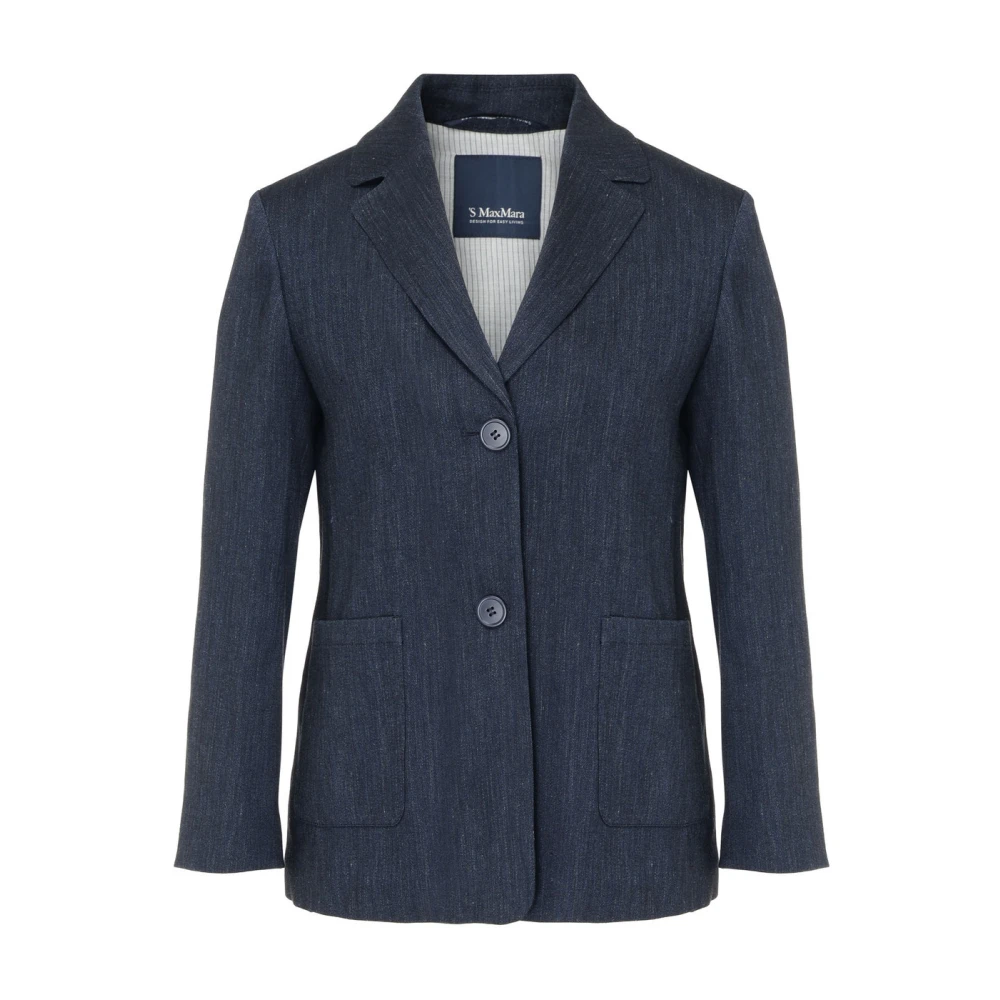 Max Mara Derna Stijlvolle Jurk Blue Dames