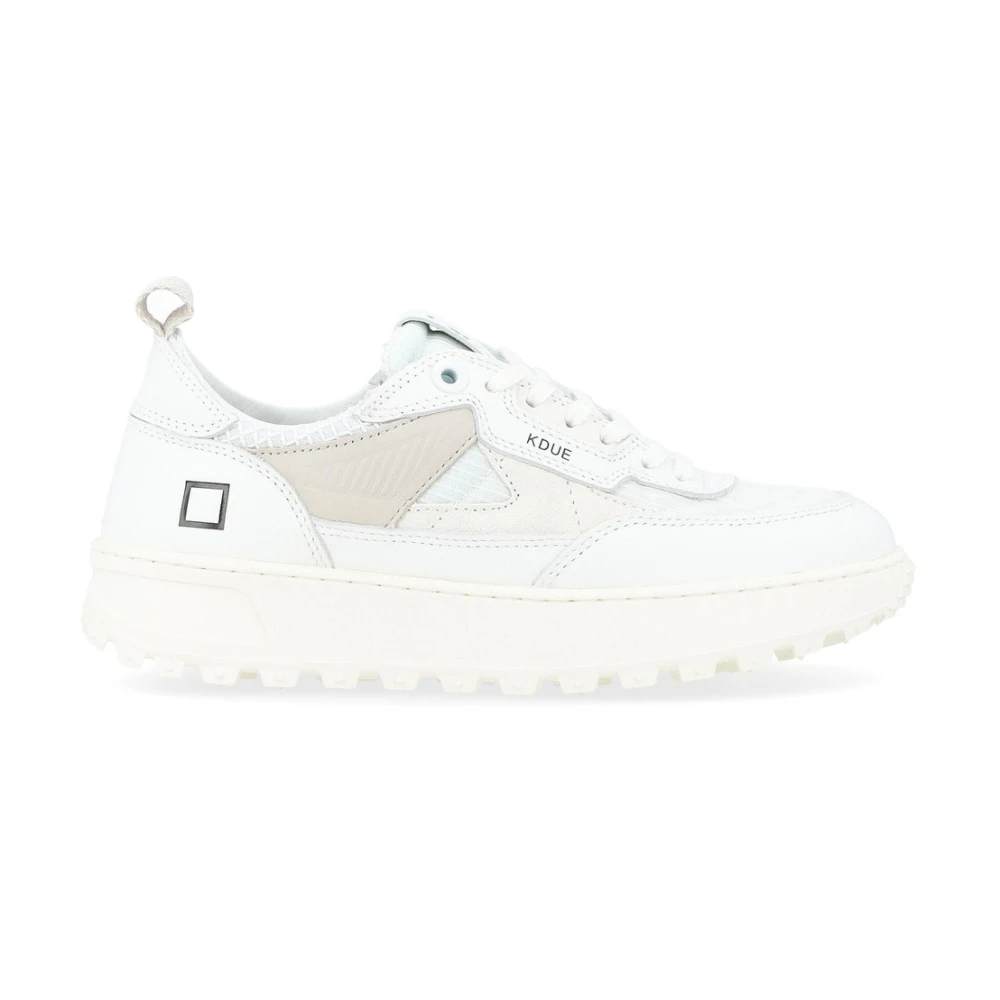 D.a.t.e. Hybride sneaker van technische stof en leer Dames Schoenen Wit