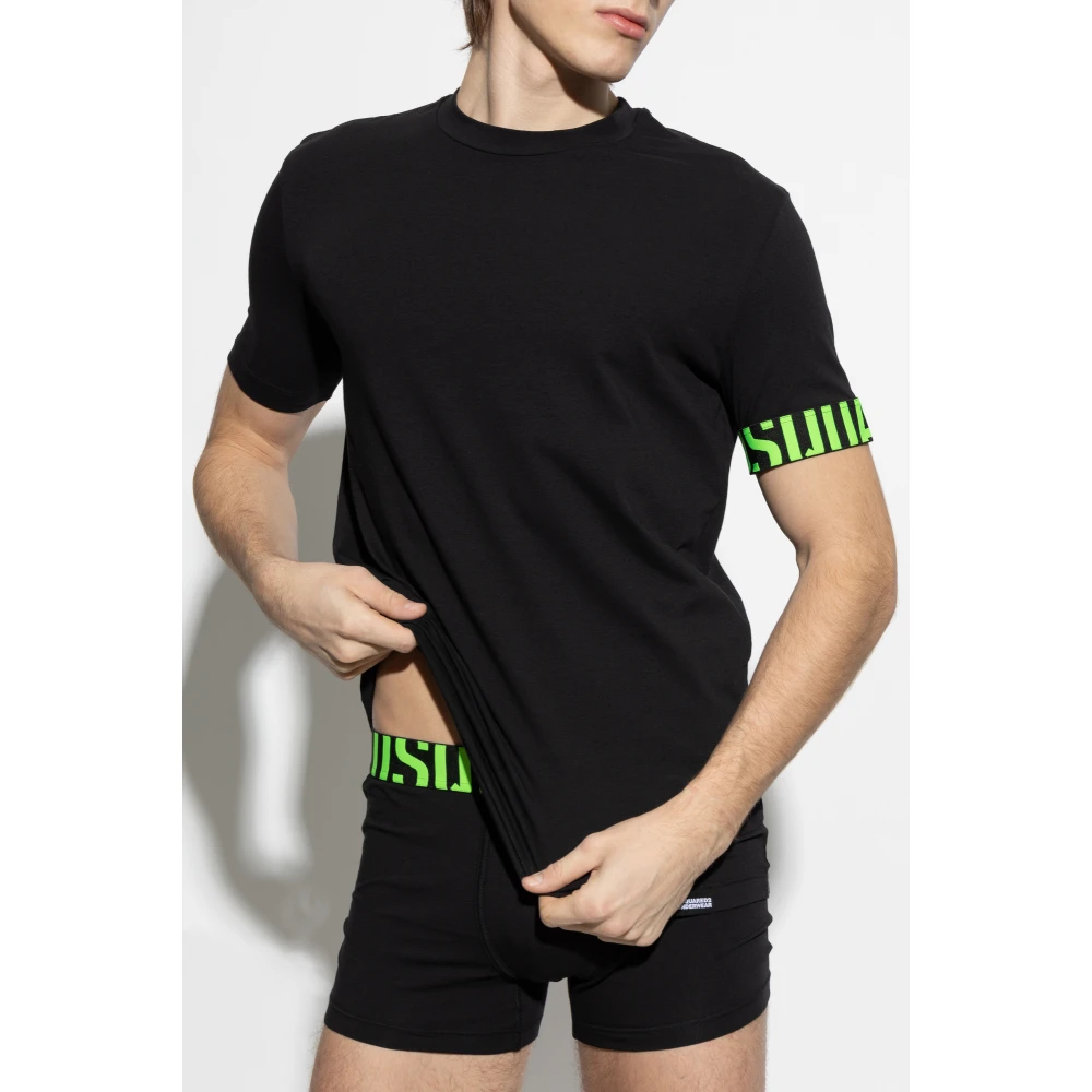 Dsquared2 T-shirt uit de ondergoedcollectie Black Heren