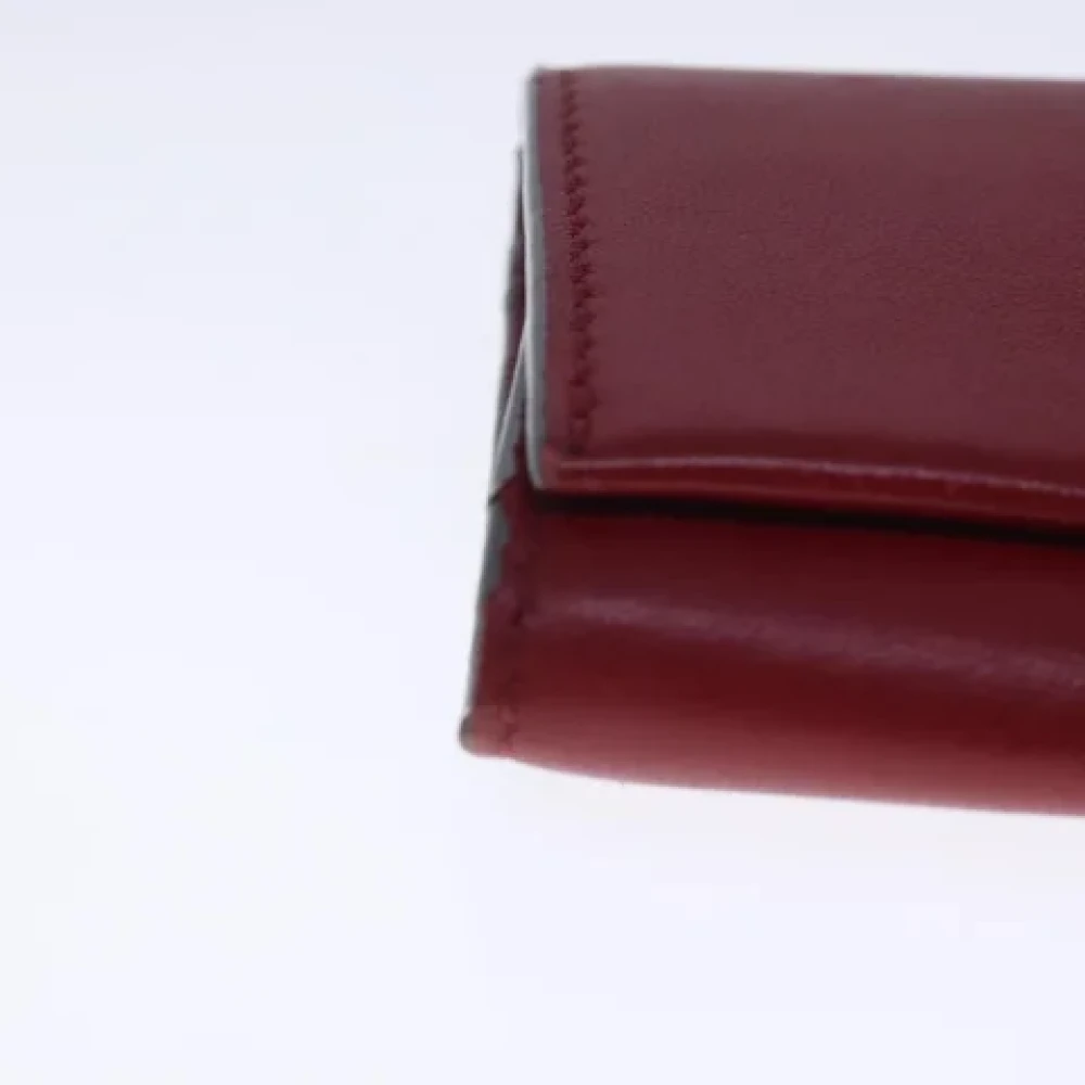 Chloé Pre-owned Leather wallets Red Dames