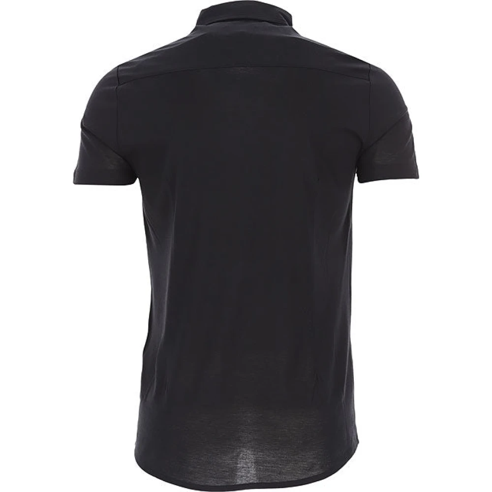 Emporio Armani Zwarte Noos Heren T-Shirt Polo Stijlvol en Comfortabel Black Heren