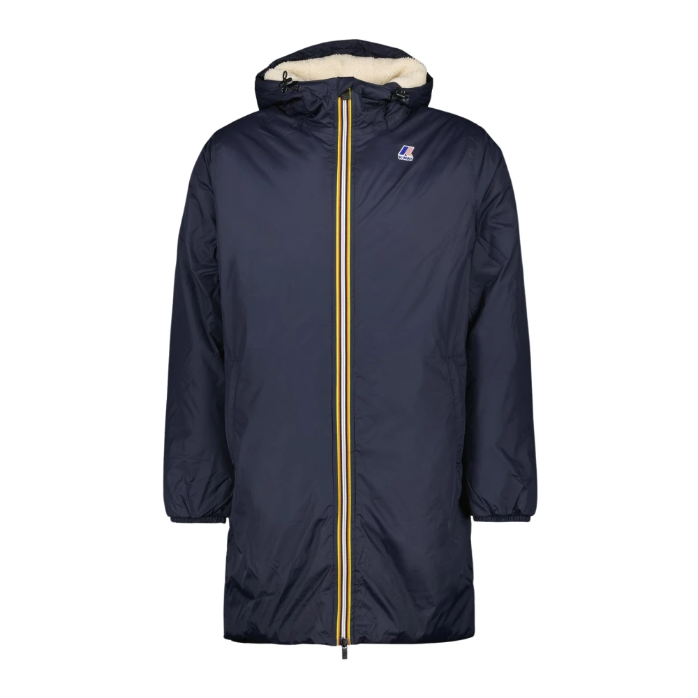 K-Way Men's Blue Le Vrai 3.0 Eiffel Orsetto Parka