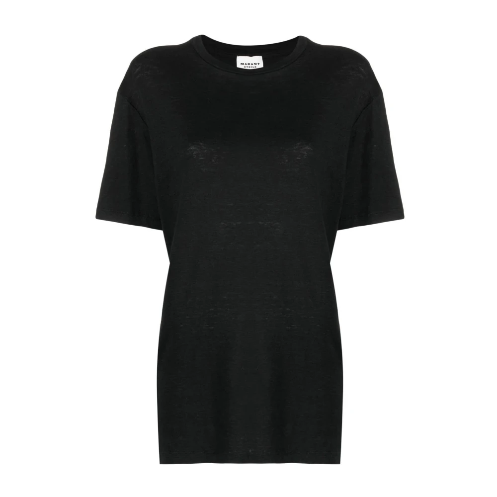 Isabel Marant Étoile Zwart Zewel T-shirt Black Dames