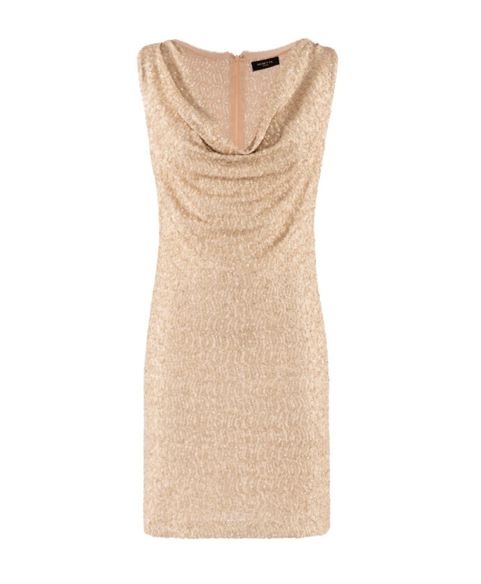 robe-courte-doree-a-paillettes-drapee