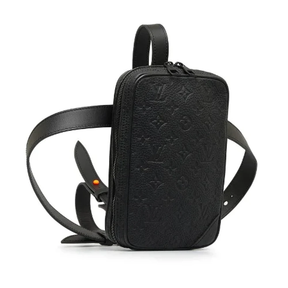 Louis Vuitton Vintage Pre-owned Leather crossbody-bags Black Heren