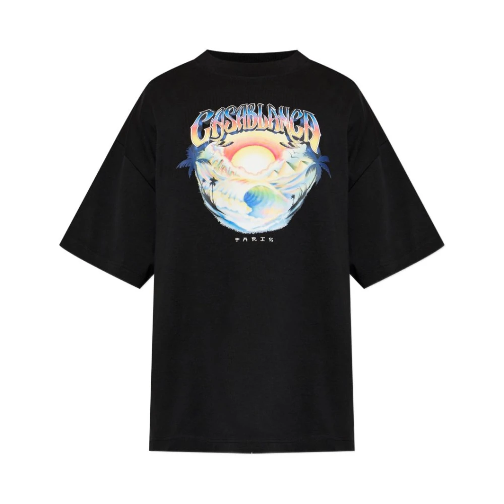 Casablanca Black T-Shirt - Male - T-Shirts - M - Tops