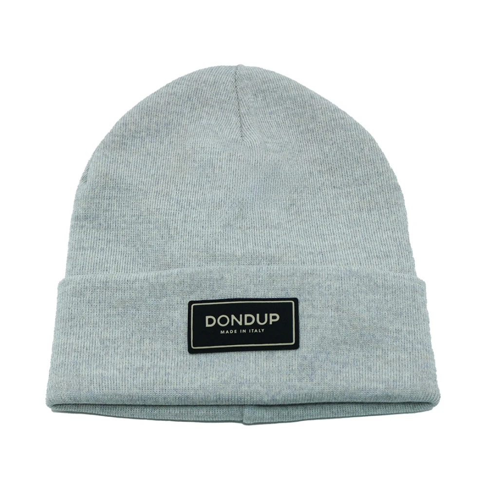 Dondup Gray Accessories, Male, One Size, Hat In Technical Wool