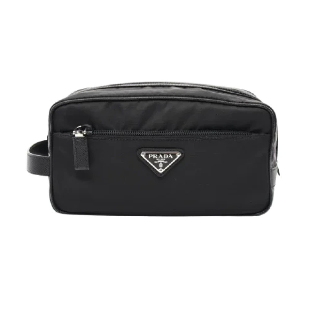 Prada Vintage Pre-owned Leather prada-bags Black Heren