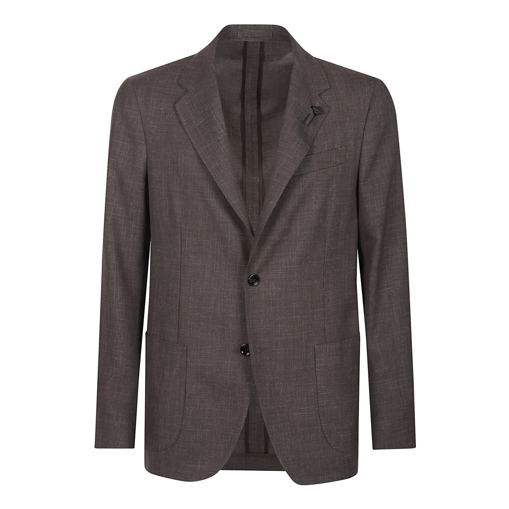 Lardini Mannelijk Bruin Jassen Heren, 2XL, Leer, Roma Jacket