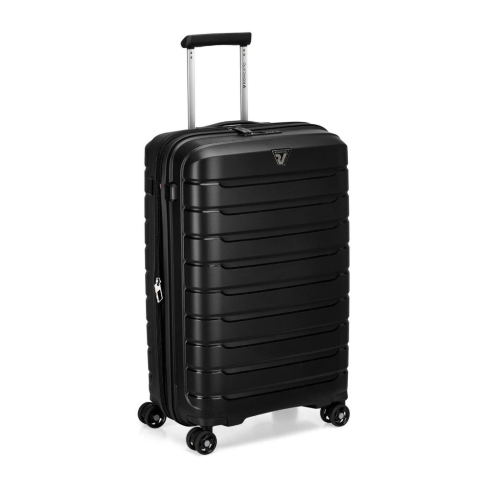 Roncato Stijlvolle volwassen uitbreidbare B-Flying koffer Black Unisex