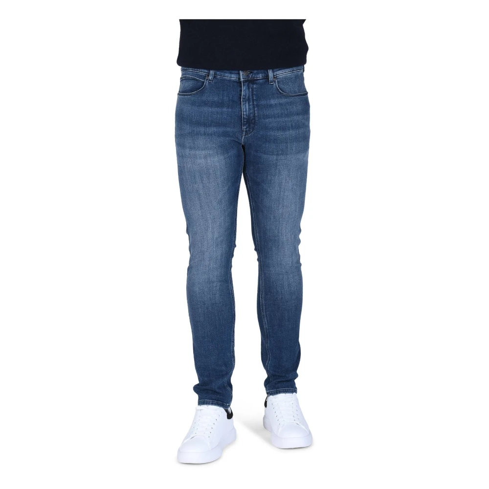 Hugo Boss Hugo Heren Jeans Medium Blauw Blue Heren