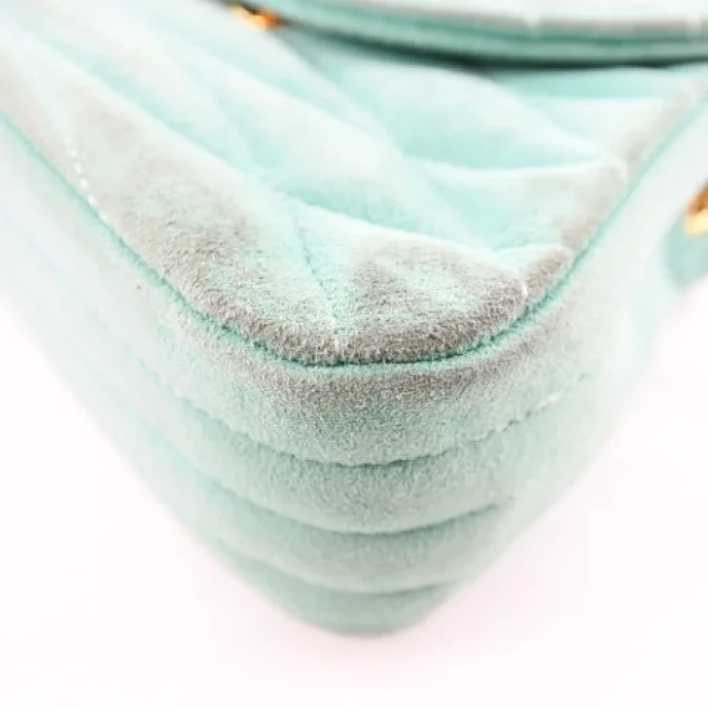 Chanel Vintage Pre-owned Suede chanel-bags Green Dames
