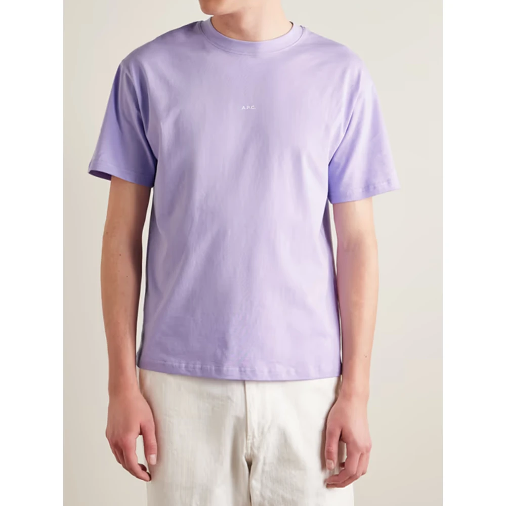 A.p.c. Lavendel Kyle T-Shirt Purple Heren