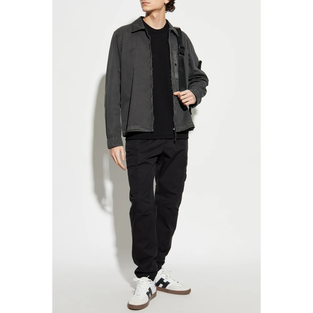 Stone Island Jas met logo Gray Heren