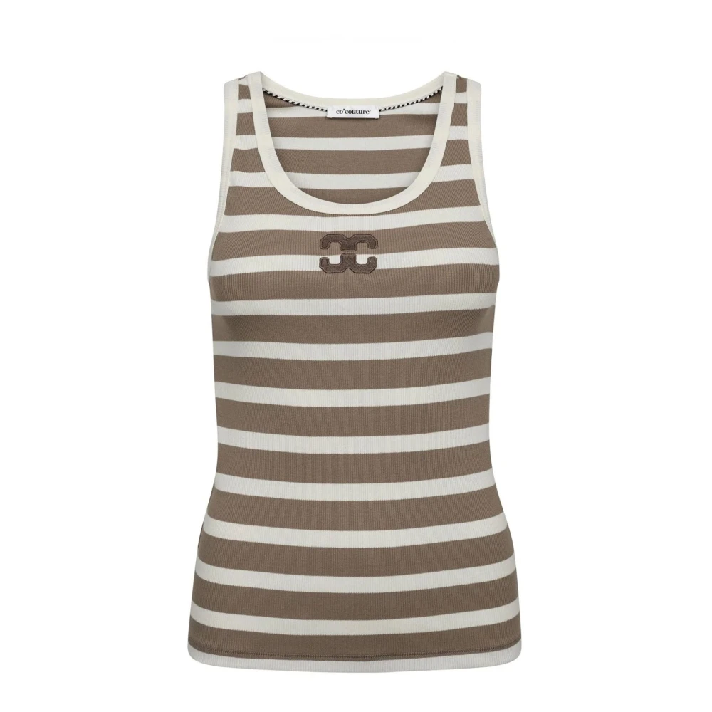 Co'couture Brown Sleeveless Tops, Female, Xl, Sleeveless Tops