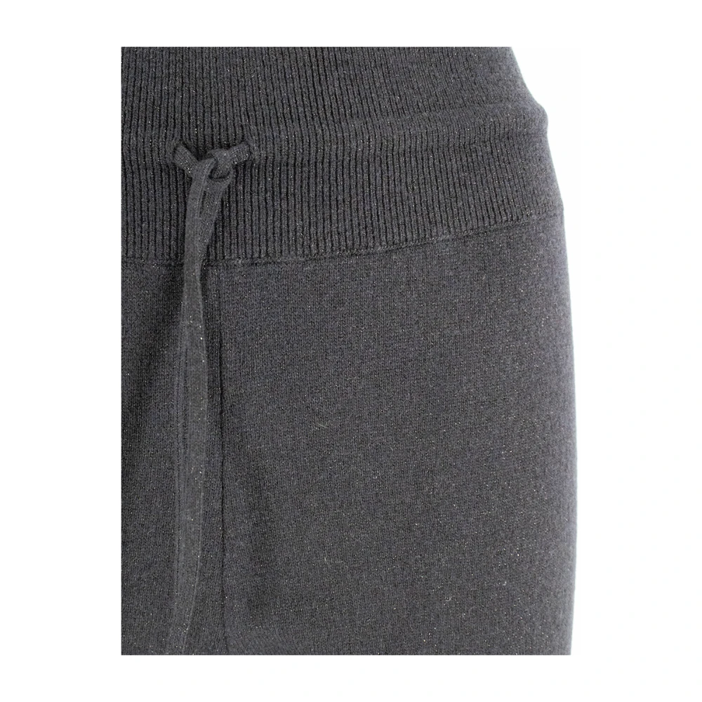 Fabiana Filippi Sportieve Elastische Taillebroek Blue Dames