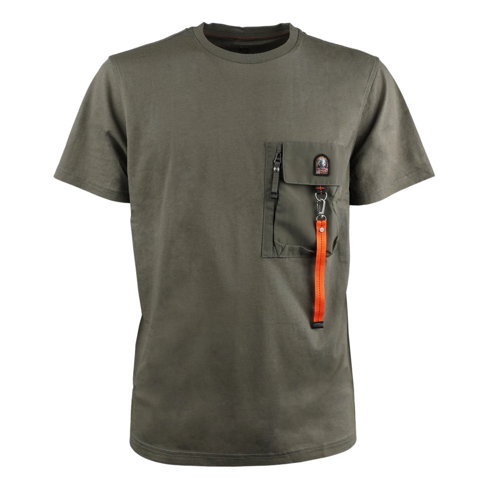 Parajumpers Zakdetail T-Shirt Korte Mouwen Green Heren