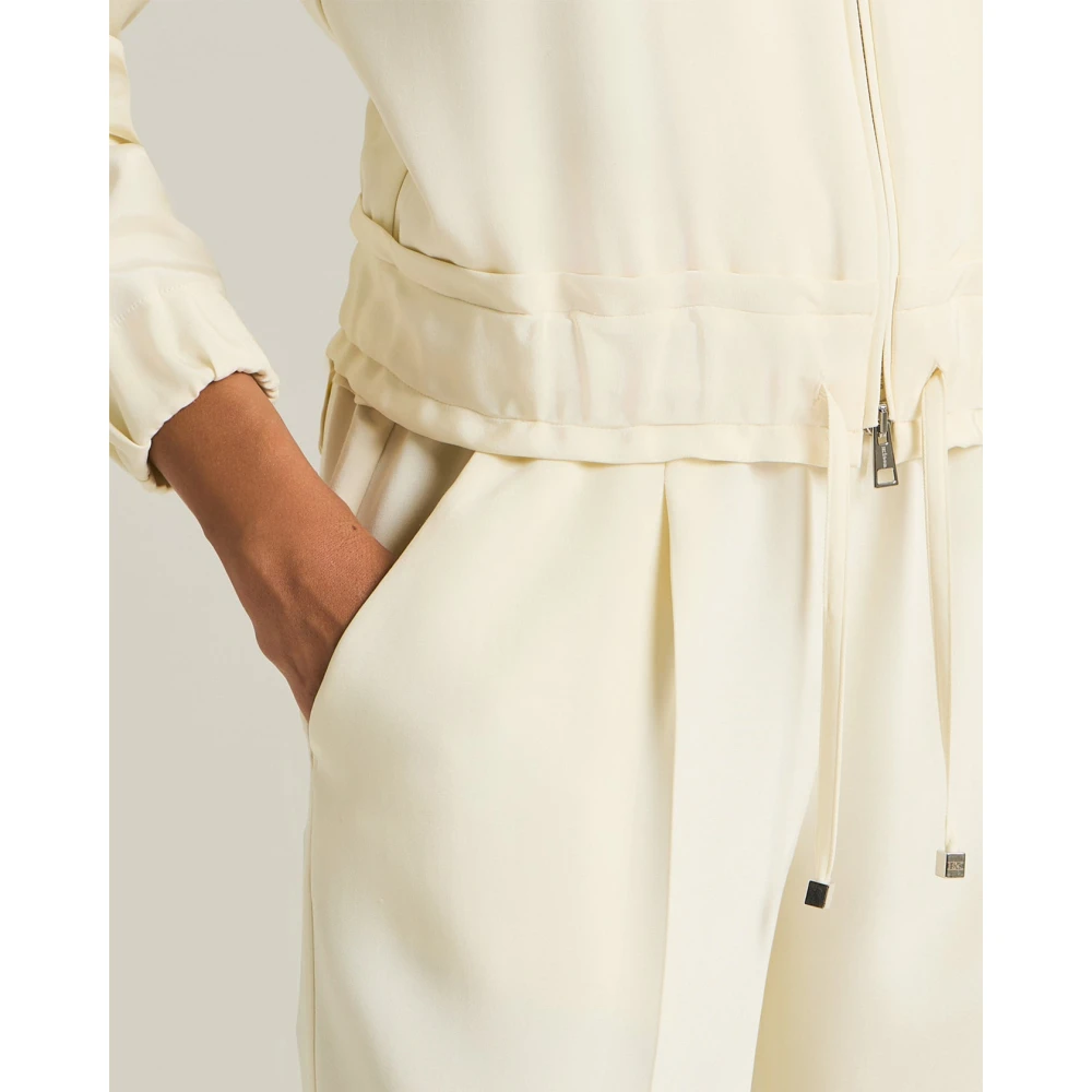 Kiton Zijden Bomberjack White Dames