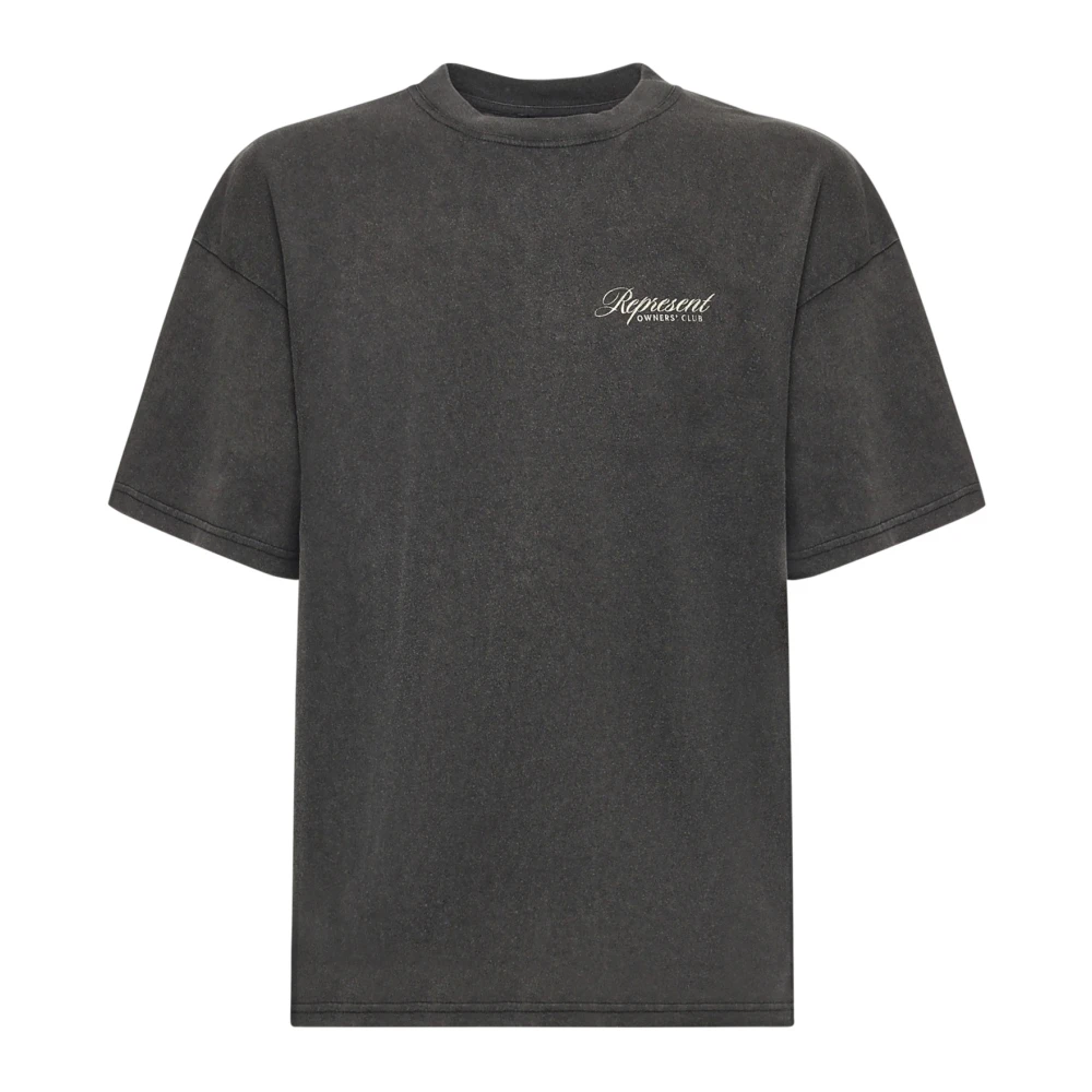 Represent Men's Gray Owners Club Script T-Shirt