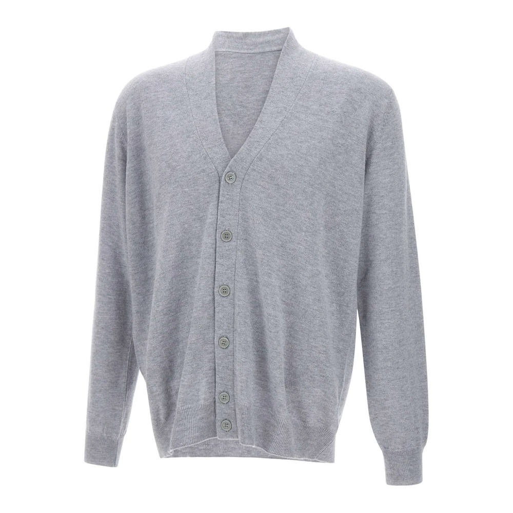 Kangra Merino Wol Vest Parel Grijs V-Hals Gray Heren