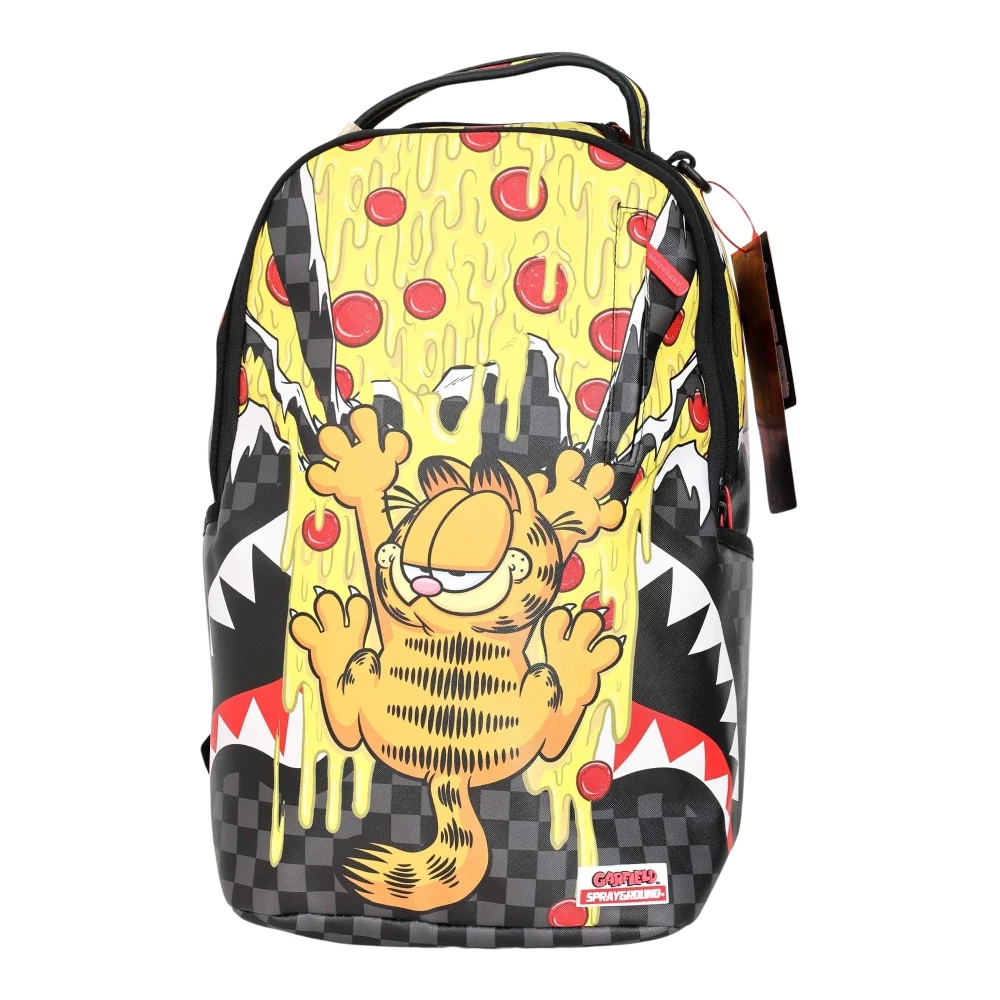 Sprayground Garfield Pizza Drips Zwarte Rugzak Multicolor Unisex