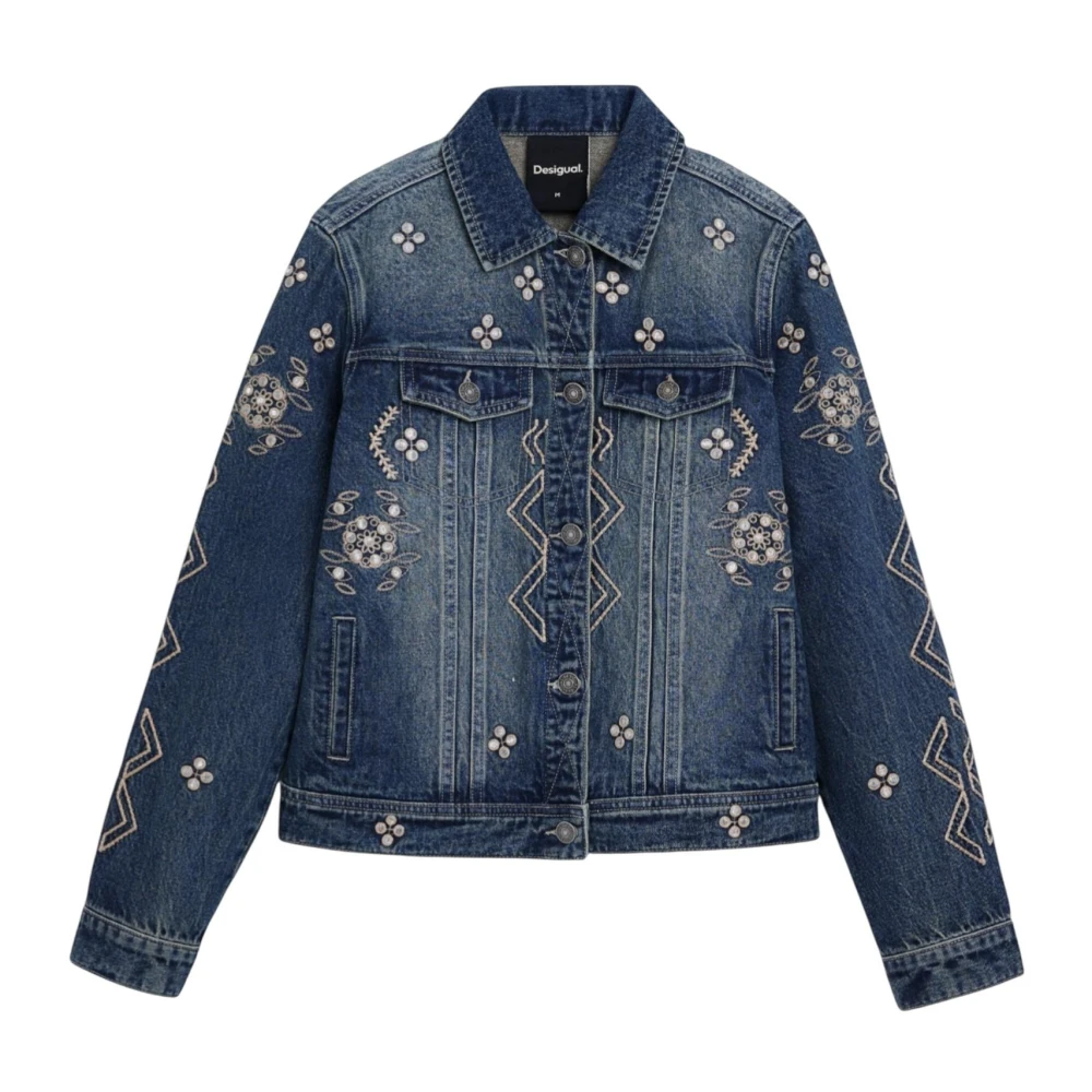 Desigual Donna Blu Giacche,, New, Medio