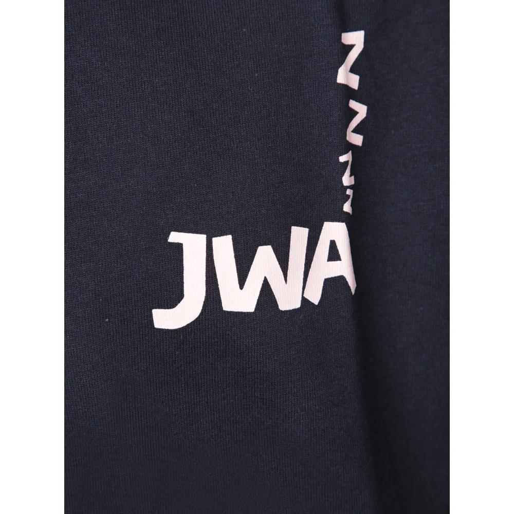 JW Anderson Gedurfd Katoenen T-shirt met Unieke Achterkant Blue Heren