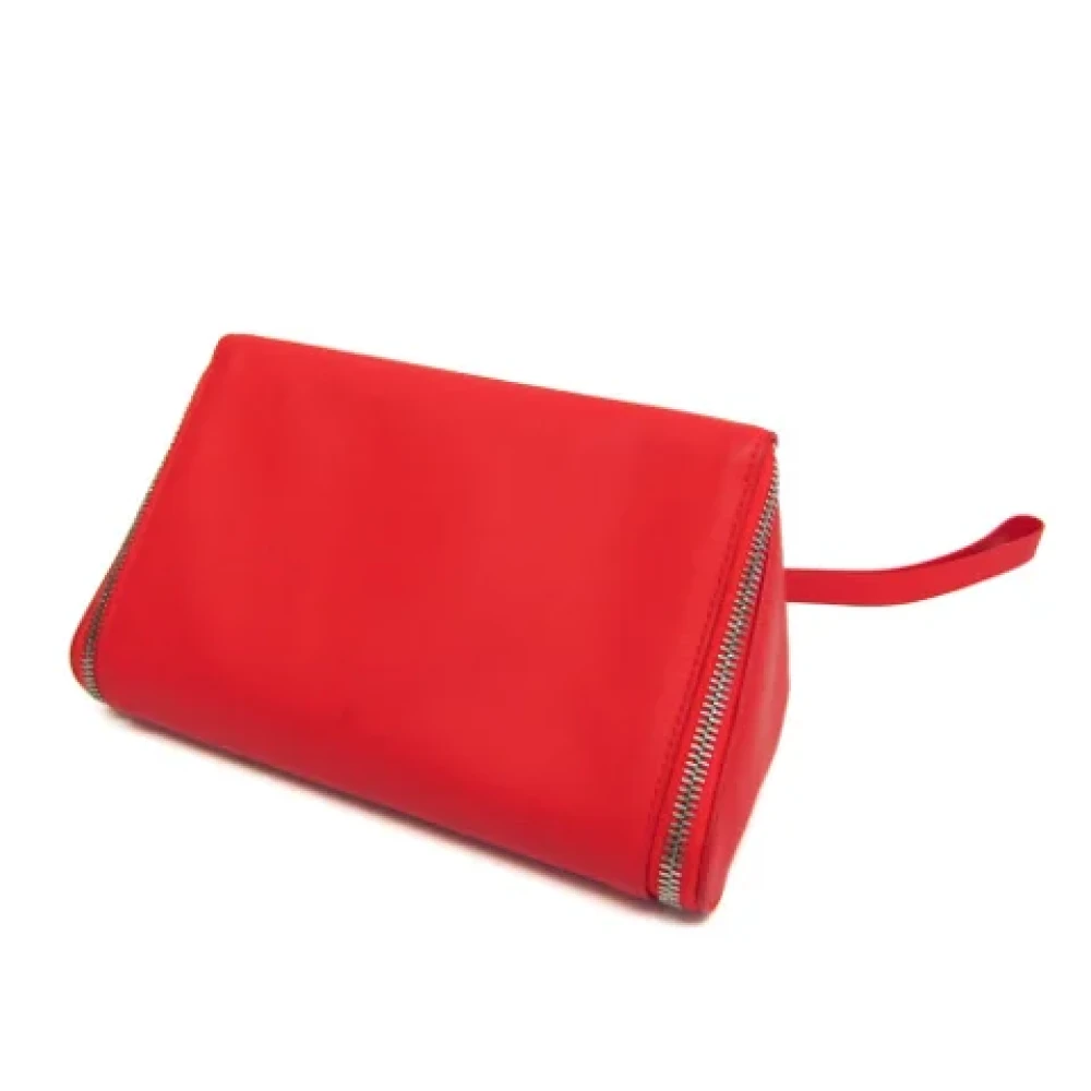 Bottega Veneta Vintage Pre-owned Leather clutches Red Dames
