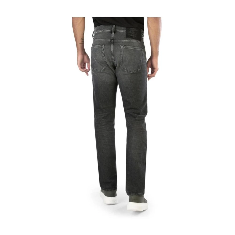 Diesel Zwarte Straight Leg Jeans Regular Fit Black Heren