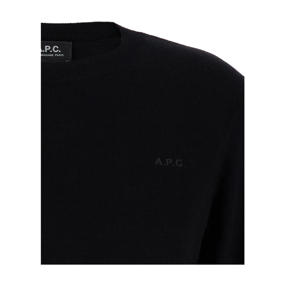 A.p.c. Zwarte Sweater met Philo Logo Black Dames