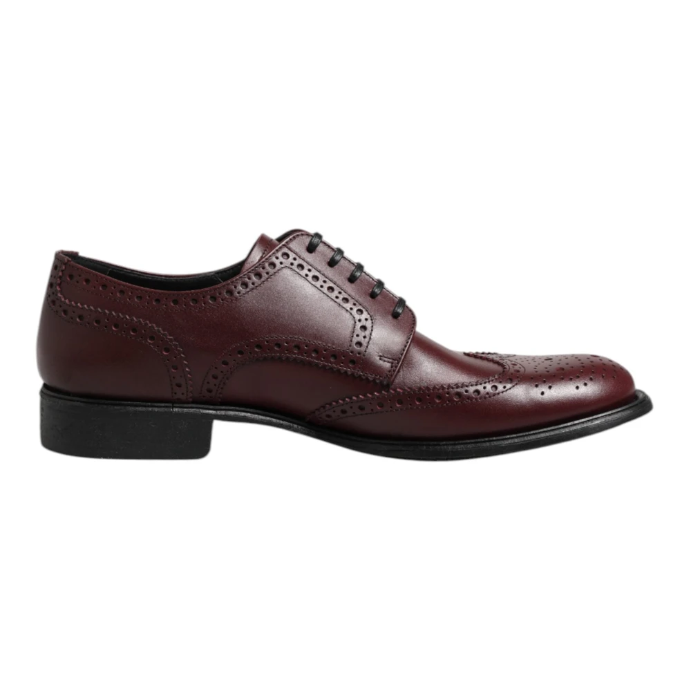 Dolce & Gabbana Men's Brown Lace Up Derby Dress Shoes