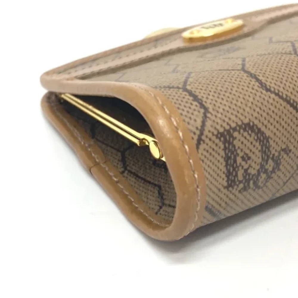 Dior Vintage Pre-owned Leather wallets Brown Dames