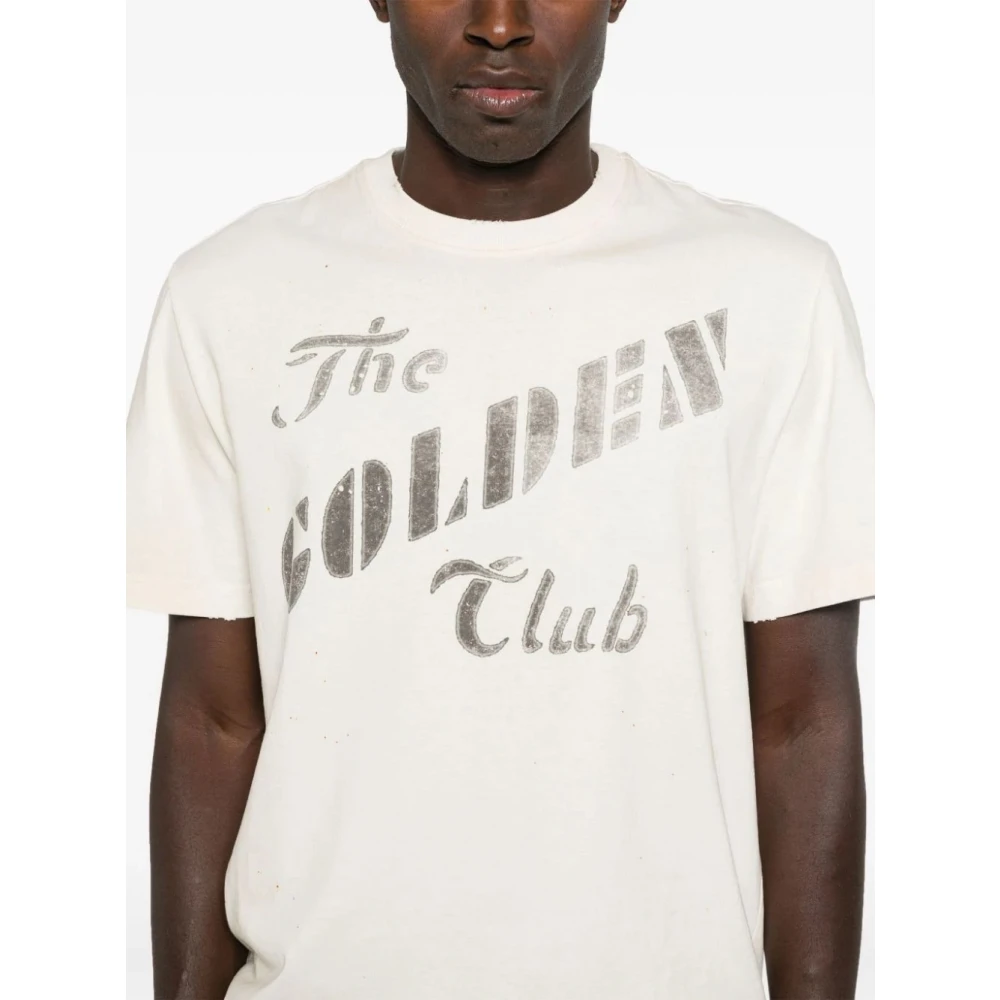 Golden Goose Journey Ms T-shirt Beige Heren