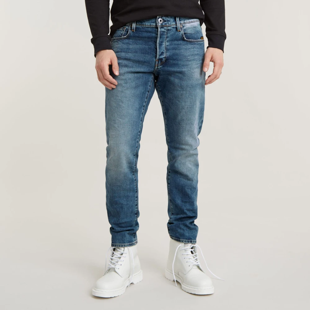 G-Star Reguliere 3D anatomische jeans met kniestukken Blue Heren
