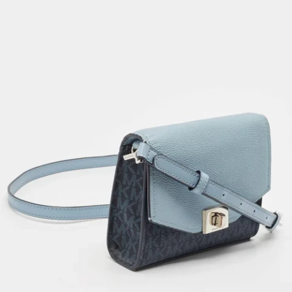 Michael Kors Pre-owned Leather shoulder-bags Blue Dames