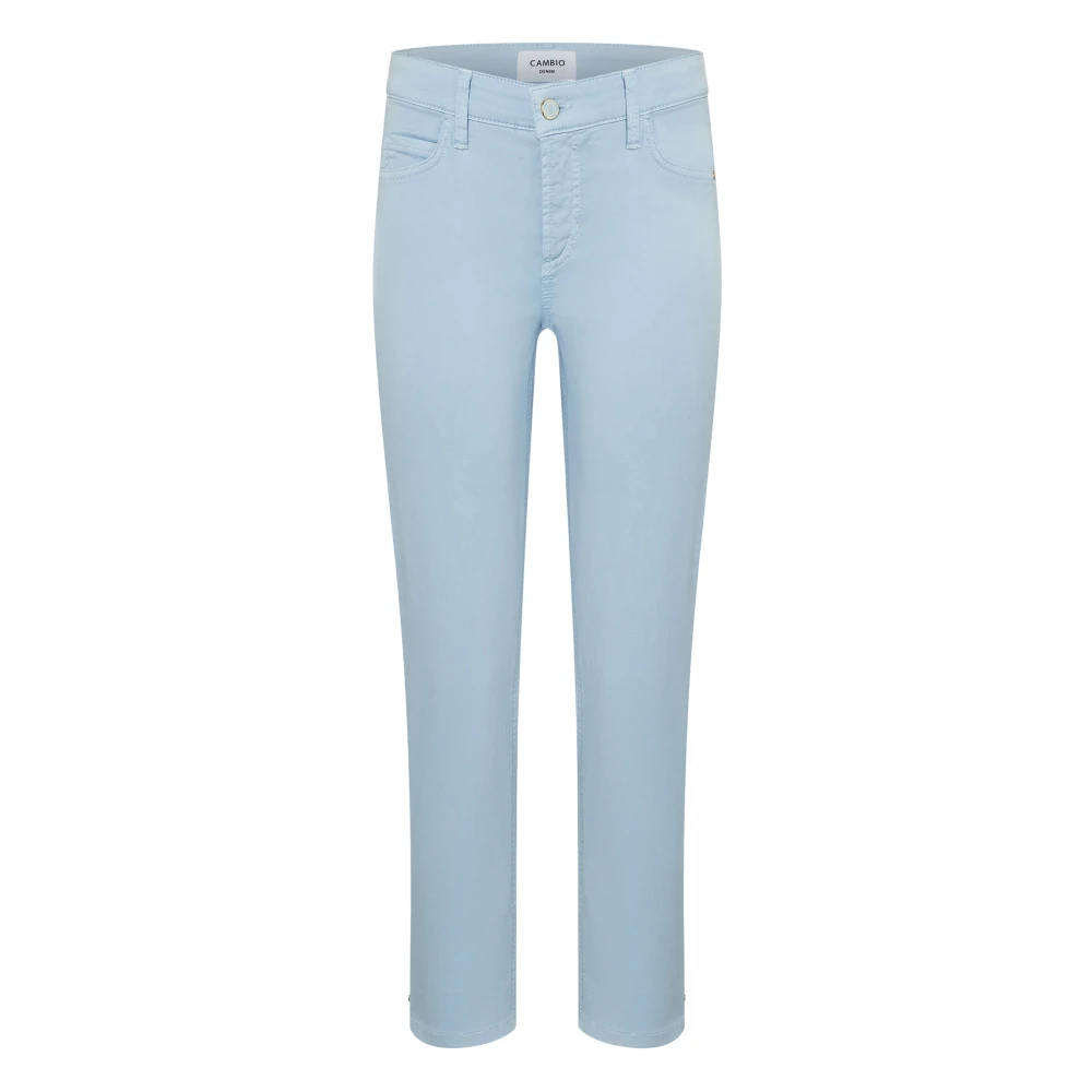Cambio Ljusblå Piper Short Jeans Blue, Dam
