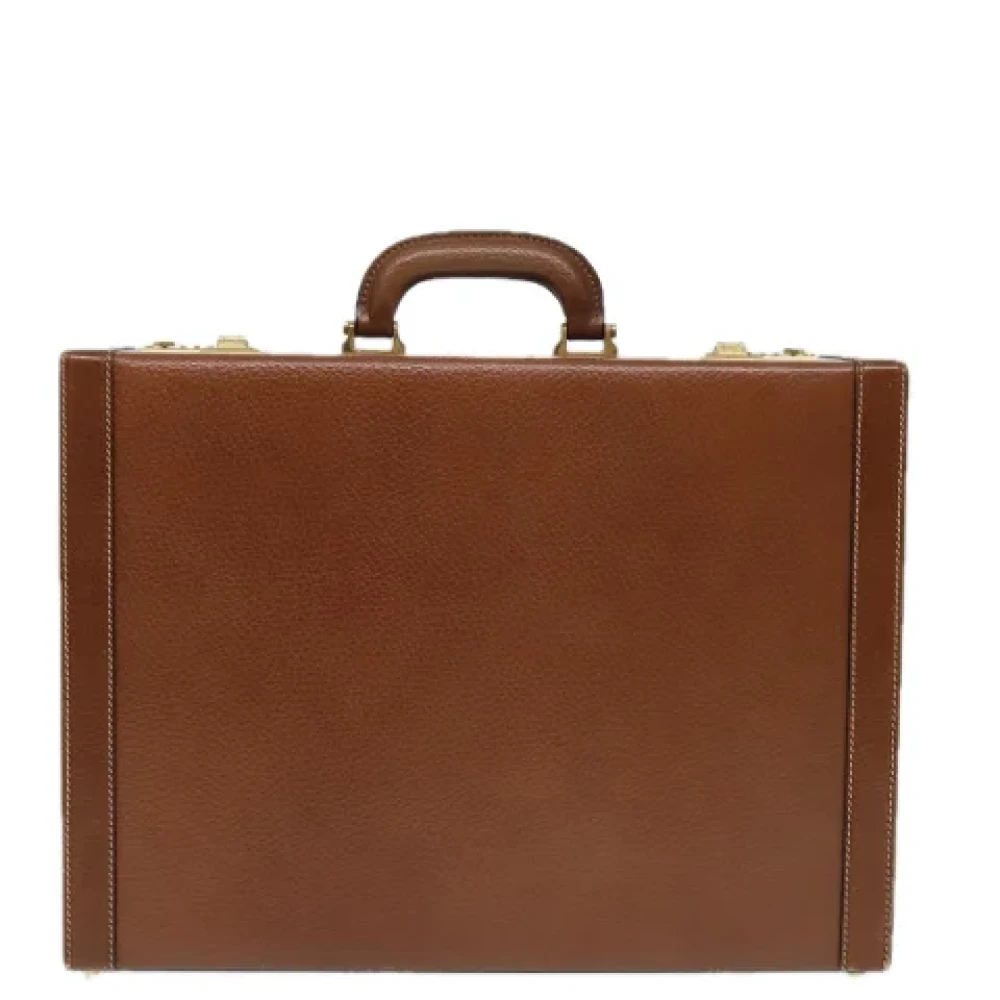 Loewe Pre-owned Leather briefcases Brown Dames