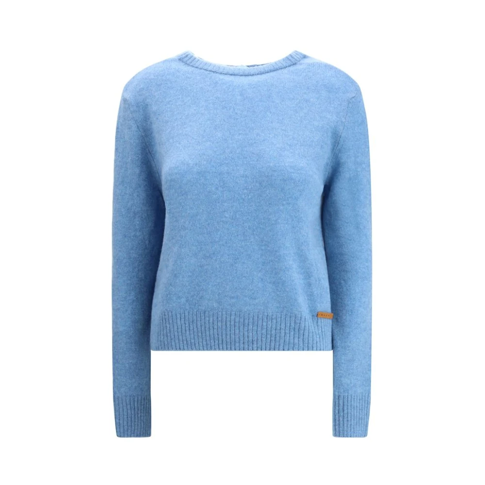 Marni Women's Blue Cashmere Sweatshirt - Cashmere Knitwear - M- Knitwear