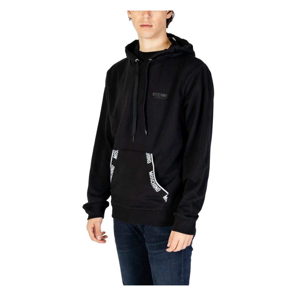 Moschino Heren Sweatshirt Herfst Winter Collectie Katoen Black Heren