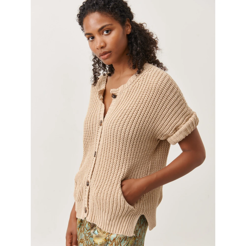 Jane Lushka Cardigans Beige Dames